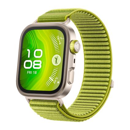 Умные часы HUAWEI WATCH FIT 4 Pro Green, нейлоновый браслет (версия Global)