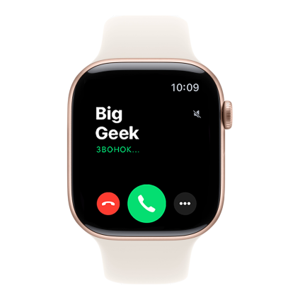 Часы Apple Watch Series 11, 46 мм, алюминий цвета «розовое золото», ремешок Sport Band цвета «сияющая звезда»