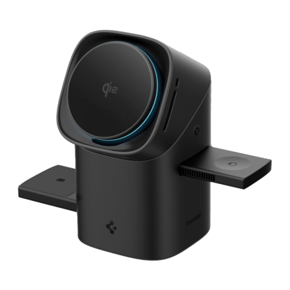 Зарядная станция MagSafe с активным охлаждением Spigen Essential для iPhone, Apple Watch и AirPods (Qi2)