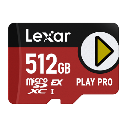 Карта памяти Lexar PLAY PRO microSDXC Express 512 ГБ (U3, V30)
