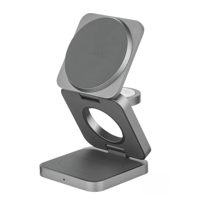 Складная зарядная станция MagSafe uBear Balance Ultra для iPhone, Apple Watch и AirPods (Qi2.2)