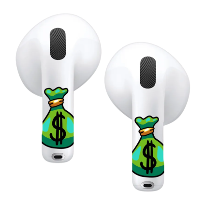 Виниловые наклейки VLP Easy Art «Мешок денег» для AirPods 4