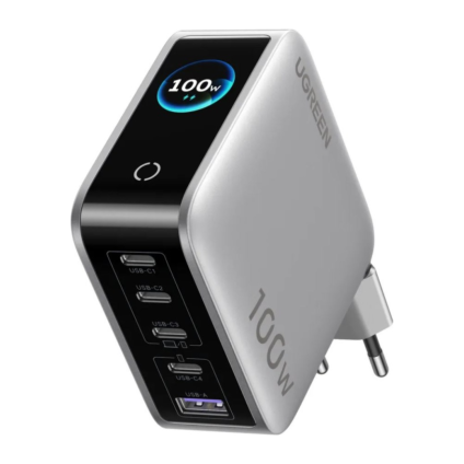 Сетевое зарядное устройство Ugreen Nexode Pro мощностью 100 Вт (4 USB-C, USB-A) (GaN) (X773)