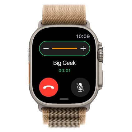 Часы Apple Watch Ultra 4, 49 мм, титан светлого цвета, ремешок Alpine цвета «пустыня» (2026)