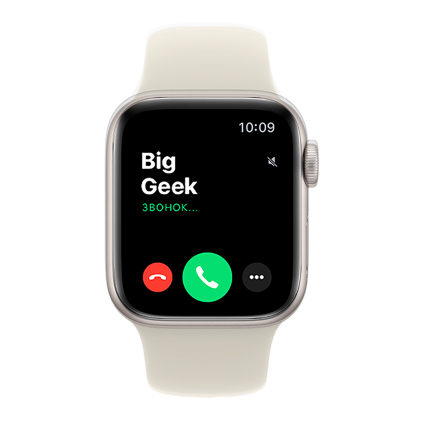 Часы Apple Watch SE 3, 40 мм, алюминий цвета «сияющая звезда», ремешок Sport Band песочного цвета (2026)