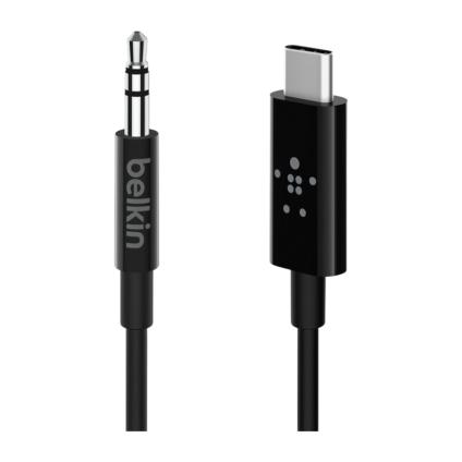 Аудиокабель Belkin RockStar USB-C — 3,5 мм TRS (0,9 м) (F7U079)