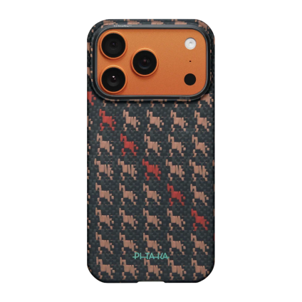 Арамидный чехол MagSafe PITAKA Happiness Rides In PitaTap Edge Case для iPhone 17 Pro Max