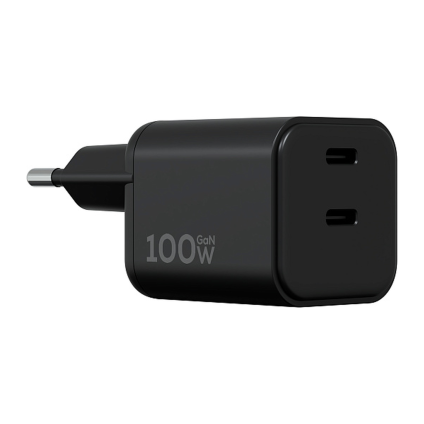 Сетевое зарядное устройство Magssory Nano Pro мощностью 100 Вт (2 USB-C) (GaN)