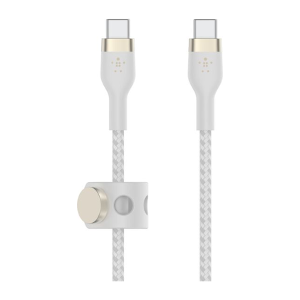 Кабель с оплёткой и ремешком Belkin BoostCharge Pro Flex USB-C (USB 2.0) (3 м) (CAB011)