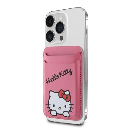 Чехол-бумажник из полиуретановой кожи с поддержкой MagSafe CG Mobile Hello Kitty «Грезящий котёнок»