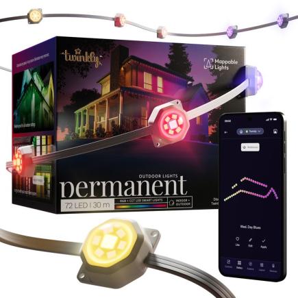 Умная уличная гирлянда Twinkly Permanent Lights (30 м, 72 светодиода)