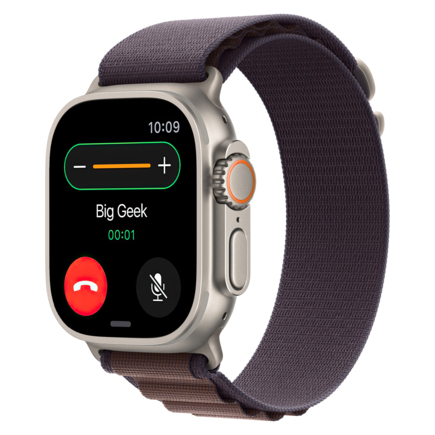 Браслет Apple Alpine цвета «индиго» для Apple Watch 44, 45 мм, Ultra и Ultra 2 (дизайн 2023)