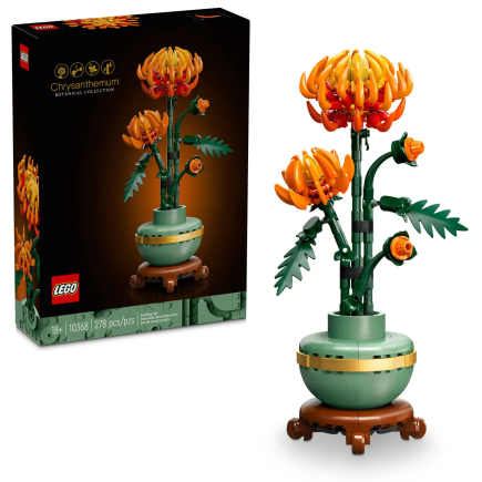 Конструктор — хризантема LEGO Icons Botanical Collection (#10368) - фото 3