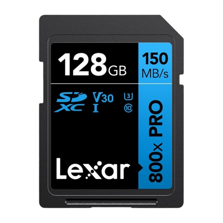 Карта памяти Lexar Blue High-Performance 800x Pro SDXC UHS-I 128 ГБ (U3, V30)