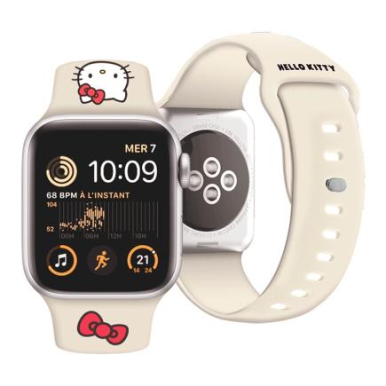 Силиконовый ремешок CG Mobile Hello Kitty «Мордочка» для Apple Watch 38, 40 и 41 мм