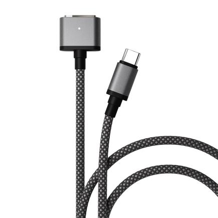 Кабель с нейлоновой оплёткой и ремешком VLP USB-C — MagSafe 3 (2 м)