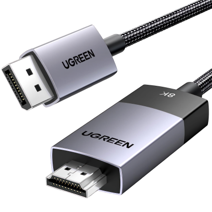 Кабель-адаптер Ugreen DisplayPort — HDMI (2 м) (DP115)