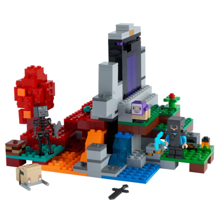 Разрушенный портал LEGO Minecraft (#21172)
