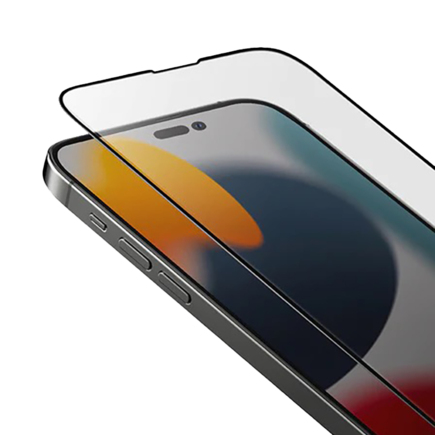 Защитное стекло с установочной рамкой Uniq Optix Vivid для iPhone 14 Pro и 15 (дизайн 2022)