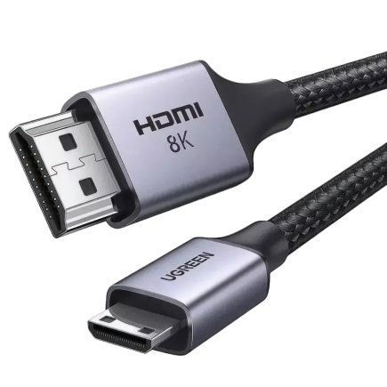 Кабель-адаптер с нейлоновой оплёткой Ugreen mini-HDMI — HDMI (2 м) (HD163)