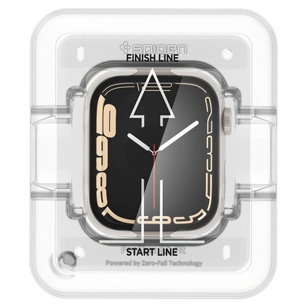 Защитное стекло с установочной формой Spigen ProFlex EZ FIT для Apple Watch 41 мм (комплект — 2 шт.)