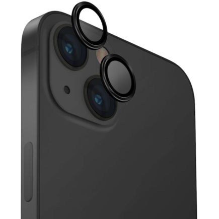 Защитное стекло с оправой для камеры Uniq Optix Aluminium Lens Protector для iPhone 15 и 15 Plus