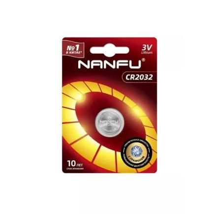 Литиевая батарейка NanFu CR2032 (комплект — 1 штука)