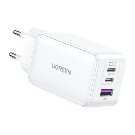 Многопортовое сетевое зарядное устройство Ugreen Nexode мощностью 65 Вт (2 USB-C, USB-A) (GaN) (CD244)