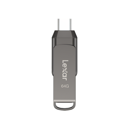 Флеш-накопитель Lexar JumpDrive D400 USB-C, USB-A 3.1 (64 ГБ)