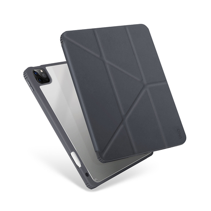 Гибридный чехол-подставка с отсеком для стилуса и антимикробным покрытием Uniq Moven для iPad Pro 12,9 дюйма