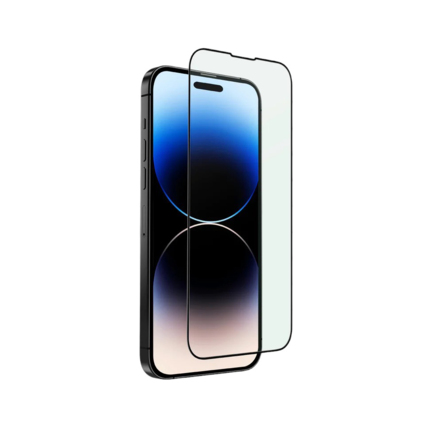 Защитное стекло с фильтром синего света и установочной рамкой Uniq Optix VisionCare для iPhone 14 Pro Max и 15 Plus (дизайн 2023)