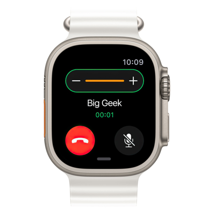 Apple Watch Ultra 2, 49мм, корпус из титана, ремешок Ocean белого цвета