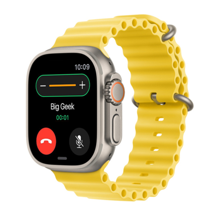 Ремешок Apple Ocean жёлтого цвета для Apple Watch 44, 45 мм, Ultra и Ultra 2 (дизайн 2022)