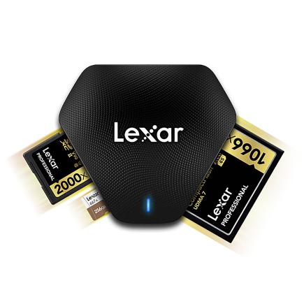 Картридер Lexar Professional USB-C 3.2 Gen 2 — microSD, SD, CF (LRW500)