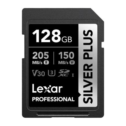 Карта памяти Lexar Professional Silver Plus SDXC UHS-I 128 ГБ (U3)