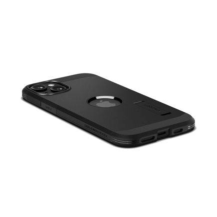 Гибридный чехол с подставкой и поддержкой MagSafe Spigen Tough Armor MagFit для iPhone 15 - фото 8