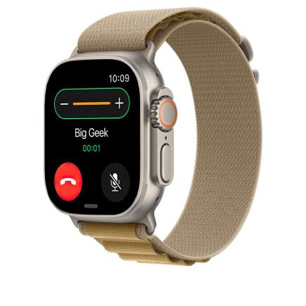 Браслет Apple Alpine Loop, коричневый со светлой пряжкой, для Apple Watch 44, 45, 46 мм, Ultra и Ultra 2 (дизайн 2024)