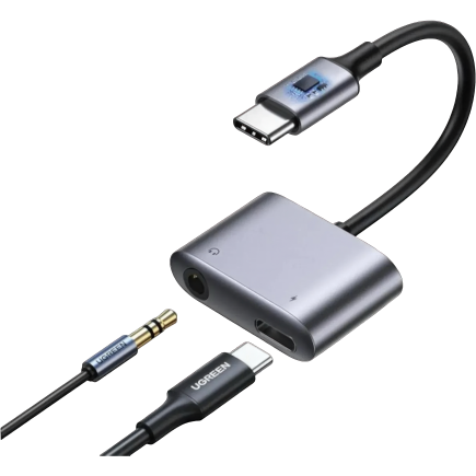 Адаптер Ugreen USB-C — разъём 3,5 мм TRRS, USB-C (CM231)