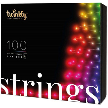 Умная гирлянда «Нить» Twinkly Strings, версия RGB (8 м, 100 светодиодов)