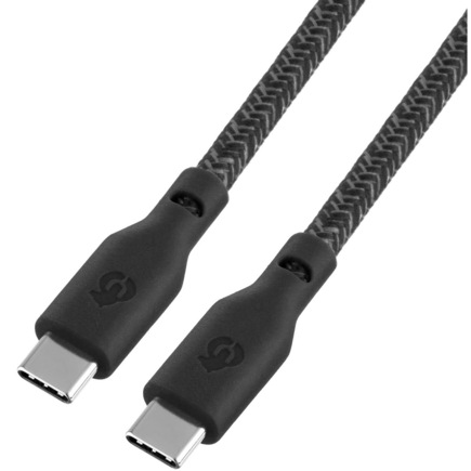 Кабель с тканевой оплёткой и ремешком uBear Trend USB-C (2,4 м) - фото 2