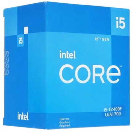 Процессор Intel Core i5-12400F (2.5 ГГц, 18 MB, LGA 1700) Box