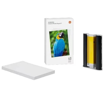 Фотобумага для фотопринтера Xiaomi Instant Photo Printer 1S Paper 6" (комплект — 40 листов) (SD20, EAC)