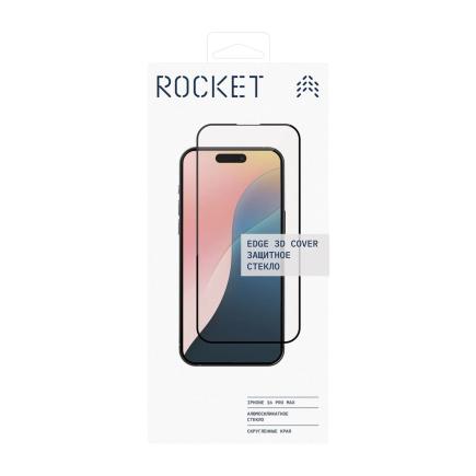 Глянцевое защитное стекло Rocket Edge 3D Cover для iPhone 16 Pro Max - фото 2