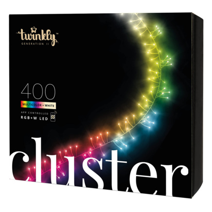 Умная гирлянда «Кластер» Twinkly Cluster, версия RGB + W (6 м, 400 светодиодов)