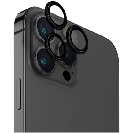 Защитное стекло с оправой для камеры Uniq Optix Aluminium Lens Protector для iPhone 15 Pro Max
