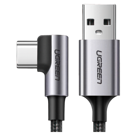 Кабель с нейлоновой оплёткой Ugreen USB-C — USB-A (2 м) (US284)