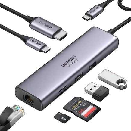 USB-Хаб Ugreen с USB-C (CM512)