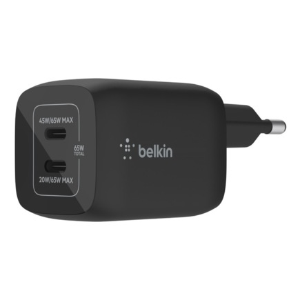 Сетевое зарядное устройство Belkin BoostCharge Pro мощностью 65 Вт (GaN) (WCH013)