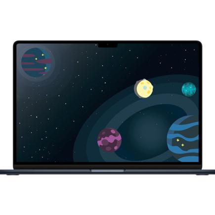 Ноутбук Apple MacBook Air 15" кастомный (M3 8-Core, GPU 10-Core, 24GB, 512GB) («Тёмная ночь» | Midnight)