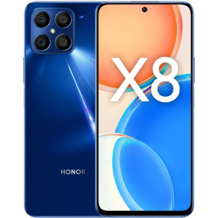Смартфон Huawei Honor X8 6 ГБ + 128 ГБ («Cиний океан» | Ocean Blue)